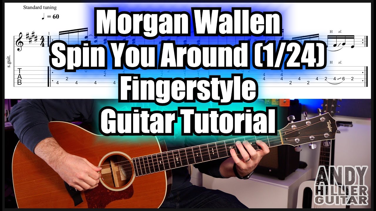 Morgan Wallen - Spin You Around (1/24) Урок игры на гитаре