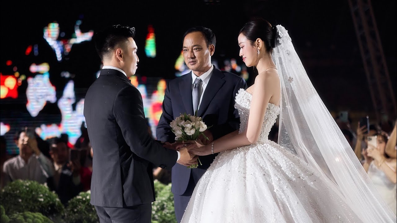 Đ&Aacute;M CƯỚI ĐẸP NHƯ CỔ T&Iacute;CH CỦA HOA HẬU ĐỖ H&Agrave; V&Agrave; THIẾU GIA VIẾT VƯƠNG TẠI QUẢNG TRỊ
