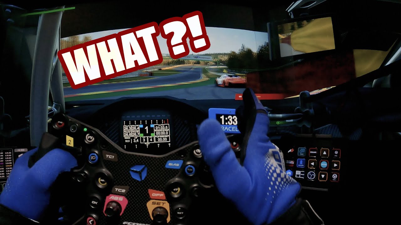 REALISTIC SIM RACING driver's eye cam with Cube Controls F-Core on Assetto Corsa Competizione