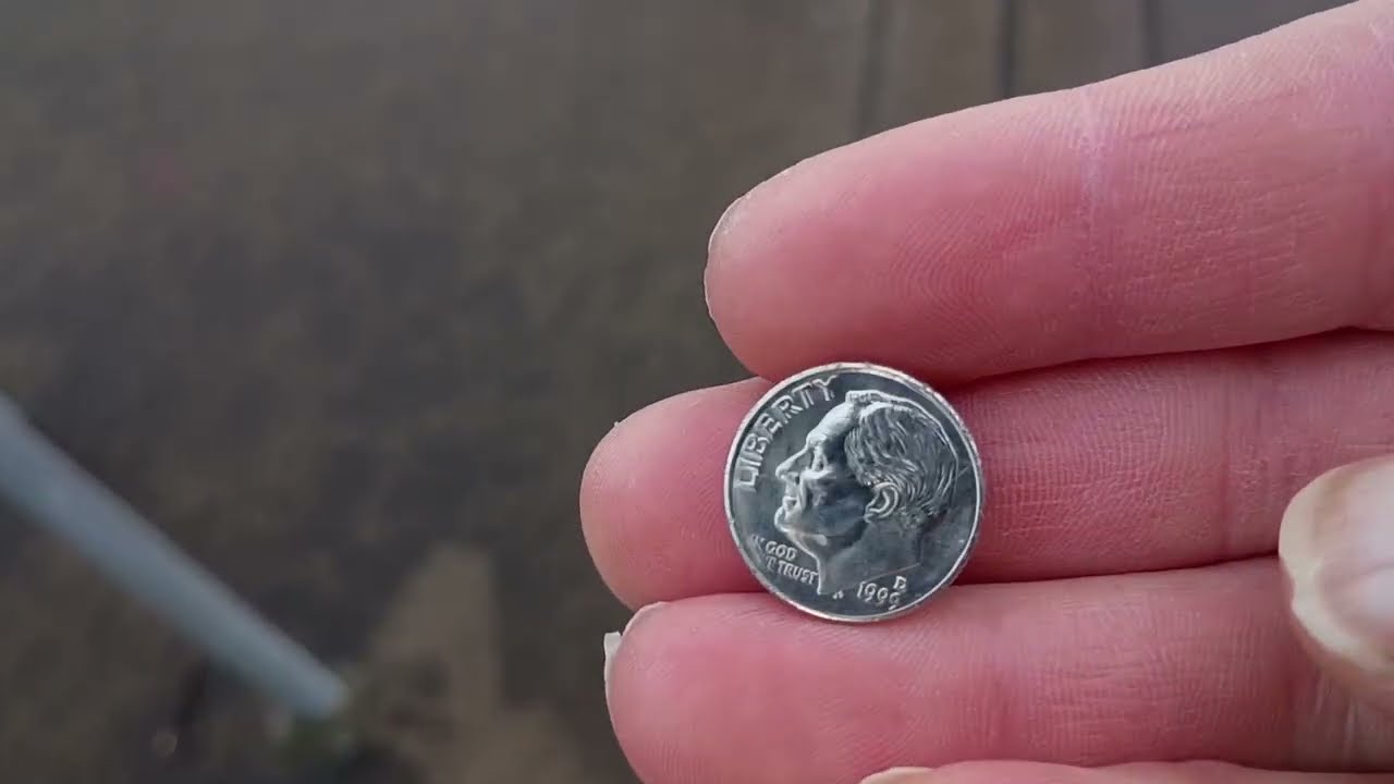 Farthest dime/coin flicking, fourth attempt, #slowed 60 paces