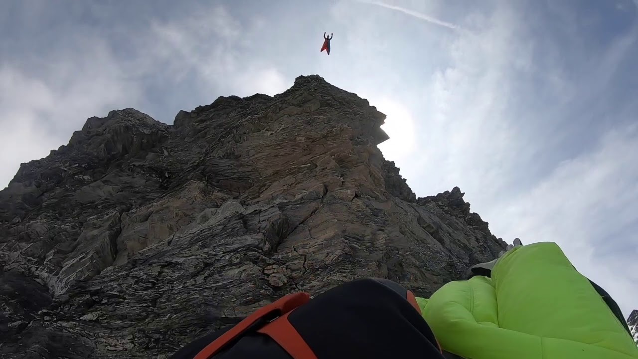 [GMHM] Combo alpinisme & base-jump : face ouest du Pleureur