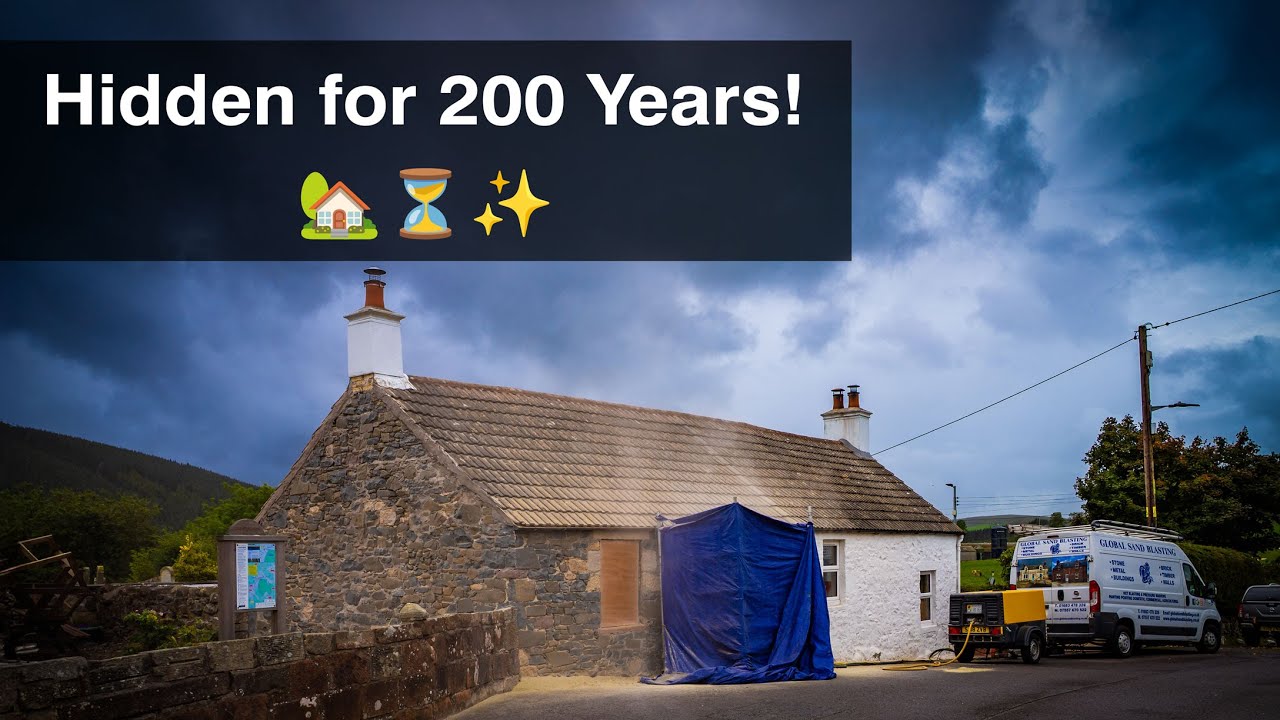 Sandblasting Our 200-Year-Old Scottish Cottage | Restoration Milestone 🏡✨ - Ep52