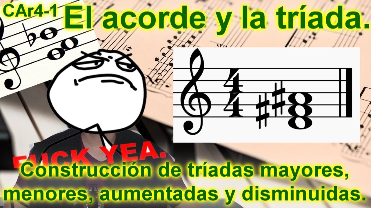 El acorde. La tríada: sus tipos y su construcción. Lección de armonía 4-1. FÁCIL, DIVERTIDA