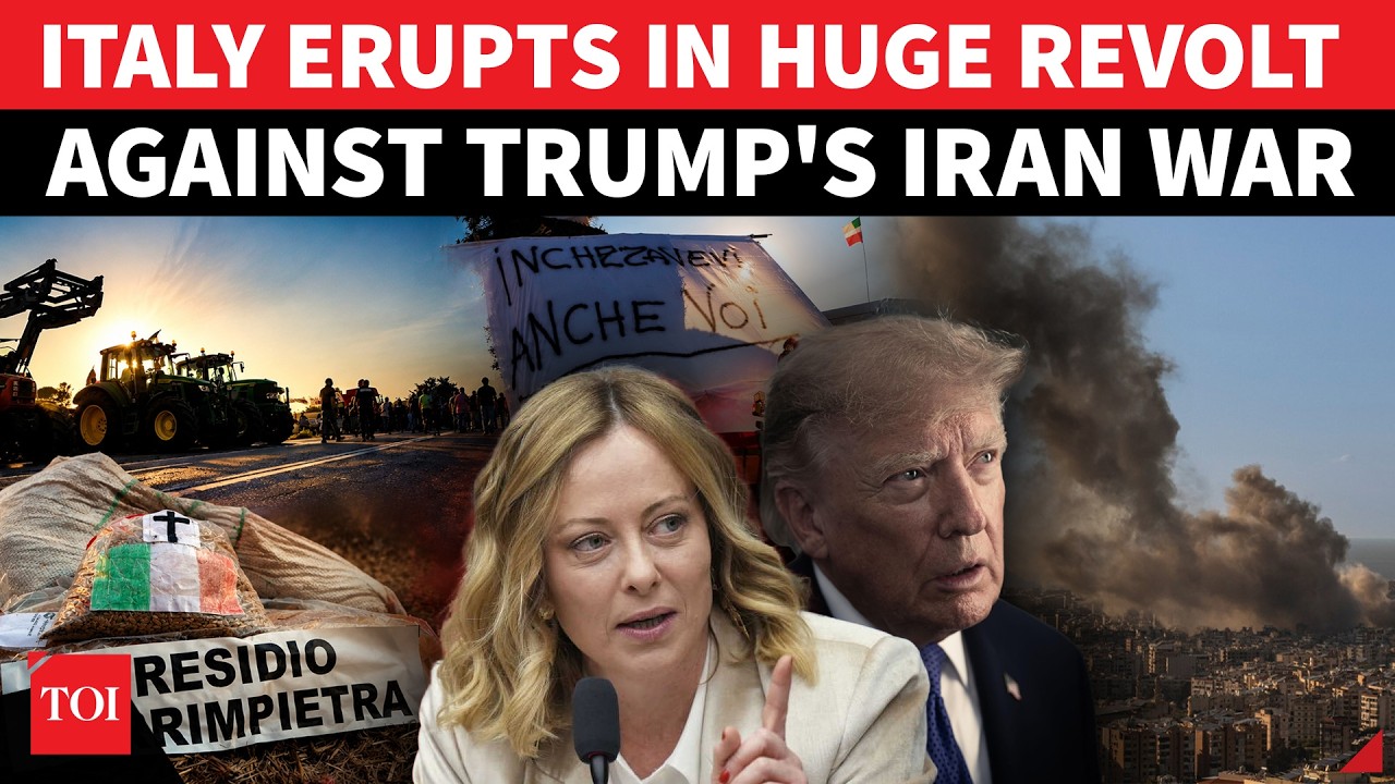 Italy's BIG Revolt Against Trump's Iran War; Streets Explode, 'Enough Of This Drama...' | Watch