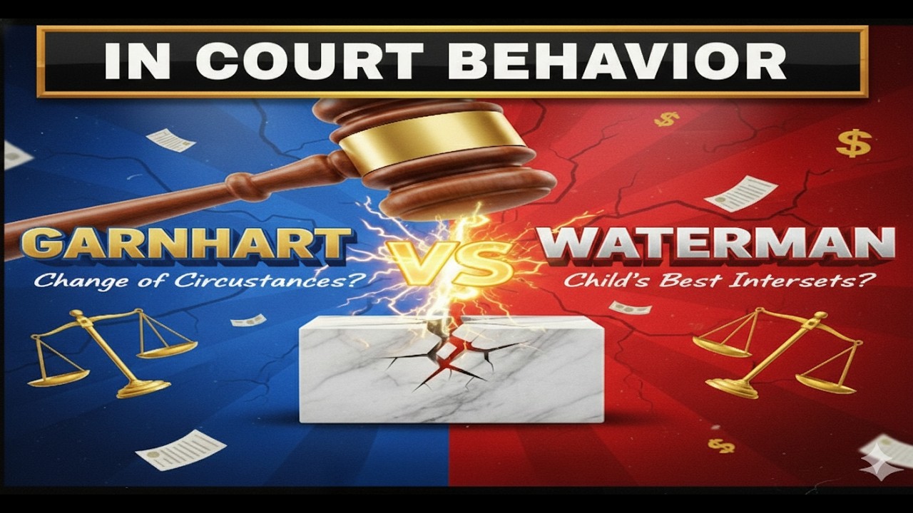 When Your Behavior In Court Determines Who Gets Custody