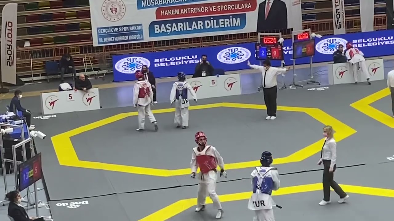 Ramazan İshak Türksayar (Konya) Kerim Emre Kurum (Yalova) Büyükler Türkiye Taekwondo Şamp. 58 kg