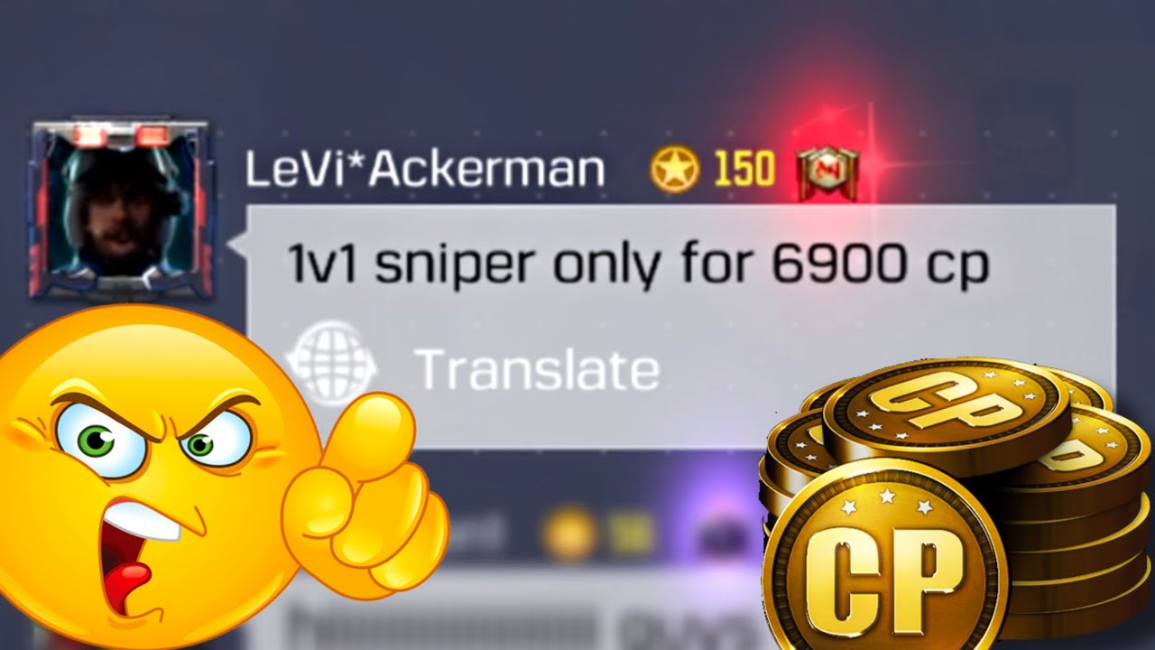 1v1 Sniper For 6900 CP in Cod Mobile | Cod Mobile Funny Video