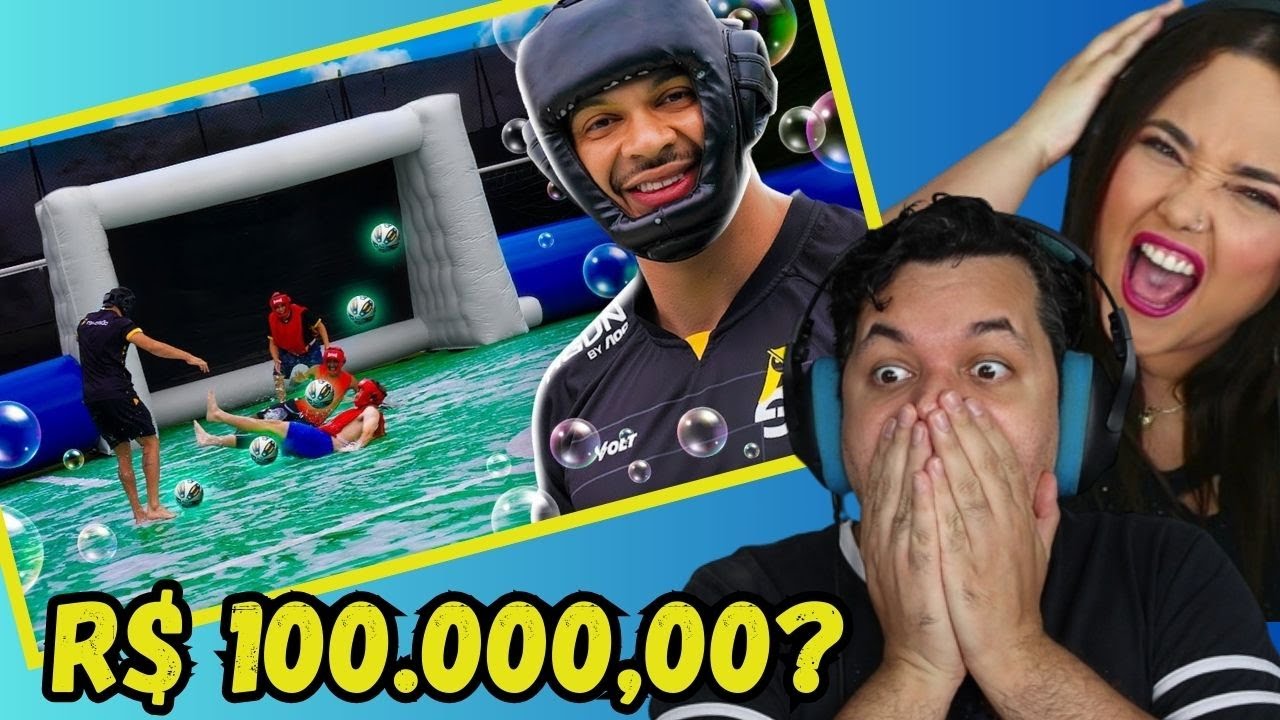 COMPRAMOS UM FUTSAB&Atilde;O GIGANTE de 100 MIL REAIS 😳🫧 Revers&atilde;o // REACT