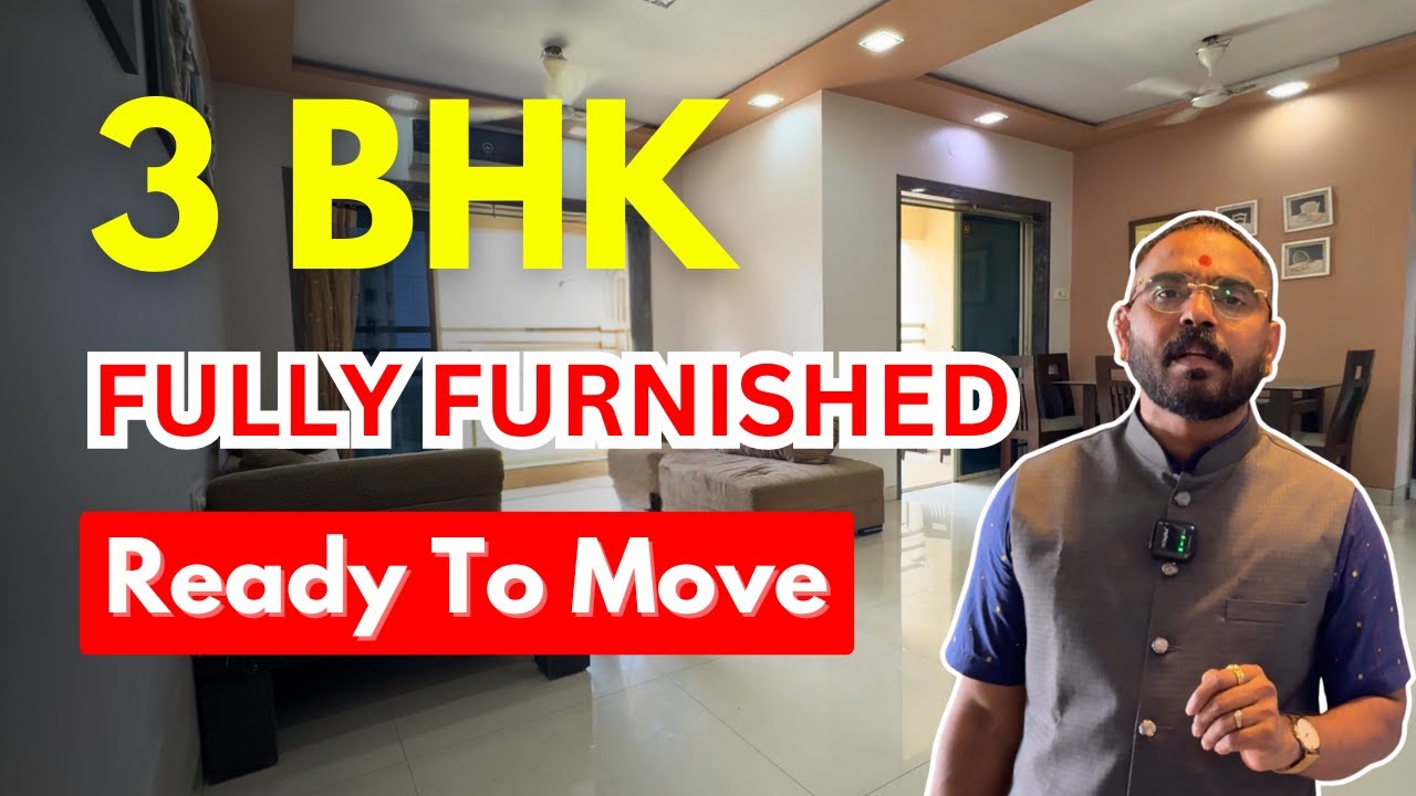 Luxurious Fully Furnished 3 BHK Resale Flat for Sale in Regency Heights, Thane West | Ready To Move