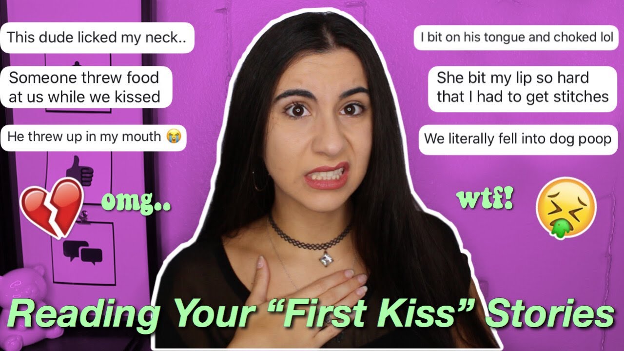 Reading Your 'First Kiss' Stories (so embarrassing) | Just Sharon