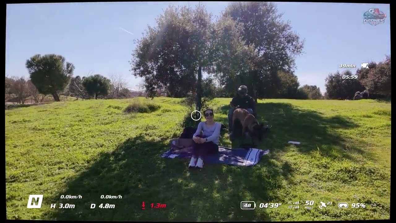 DJI Neo at Casa de Campo, Madrid. Flying with the RC Motion 3
