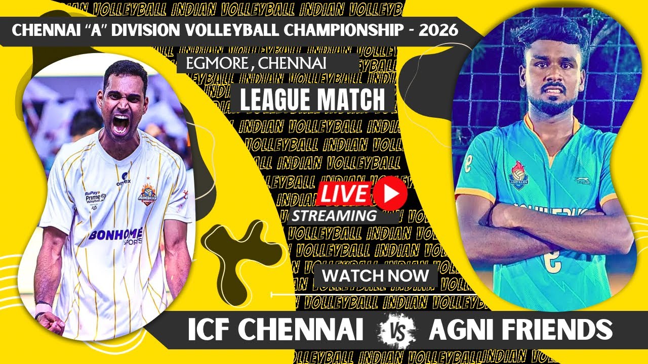 Do Or Die Match 💀Agni Friends Vs ICF Chennai | Chennai A Division Volleyball Championship 202