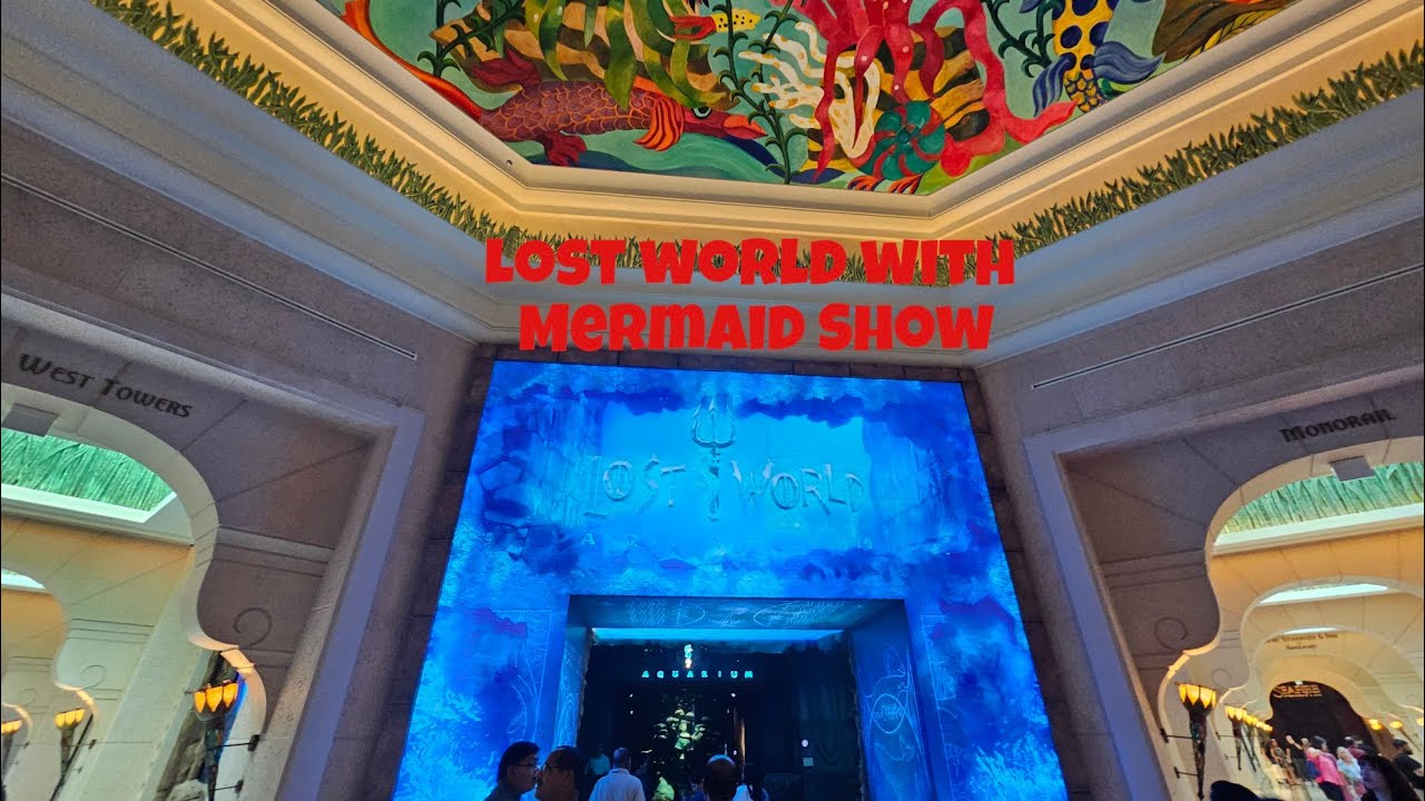 Lost world with MERMAID Show in ATLANTIS the Palm Dubai. #mermaid
