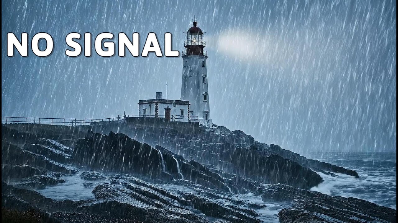 No Signal | Lighthouse Rain for Deep Focus (3 Hours)