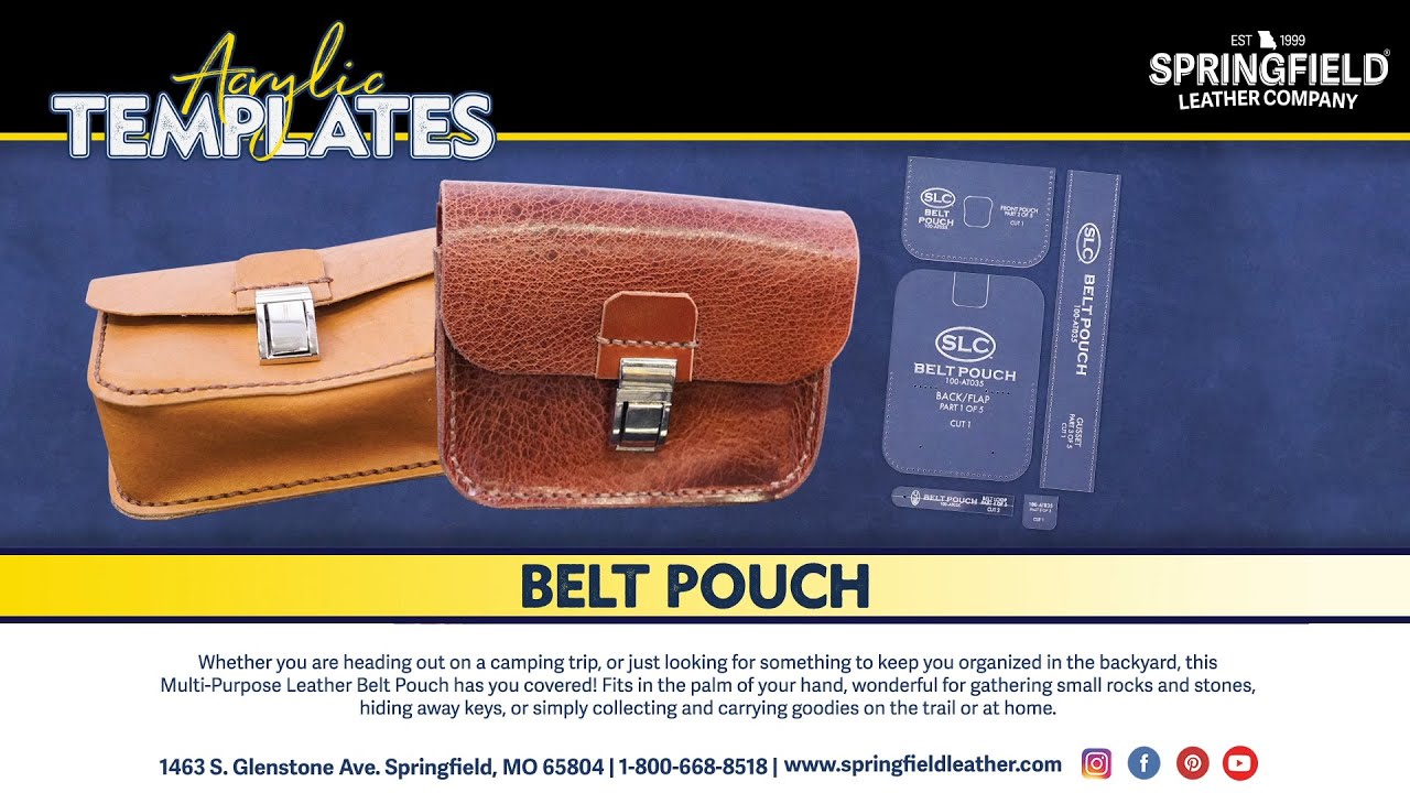 How To Make a Belt Pouch - Acrylic Template