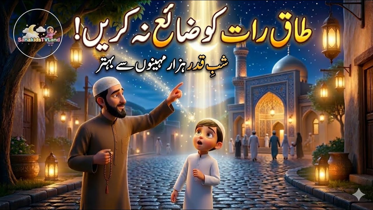 طاق رات میں یہ کام ضرور کریں!Ramzan kids story #islamicstory #cartoon #animation #islamiccartoon 