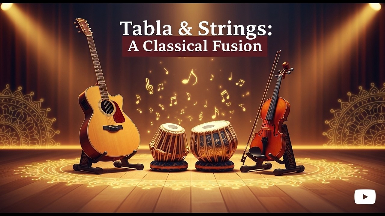 Relaxing Indian Classical Music | Guitar and Violin with Tabla
