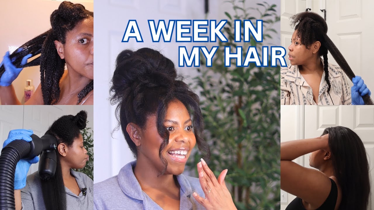 A Week in My Hair: Measure Hair, Wash Day, Growth, Date Night & Resetting Hair| Sharatia Hair Vlogs