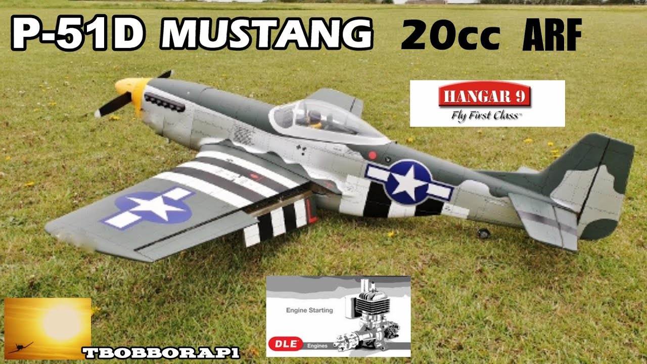 HANGAR 9 P-51D MUSTANG - DLE 20cc RC ARF 69.5