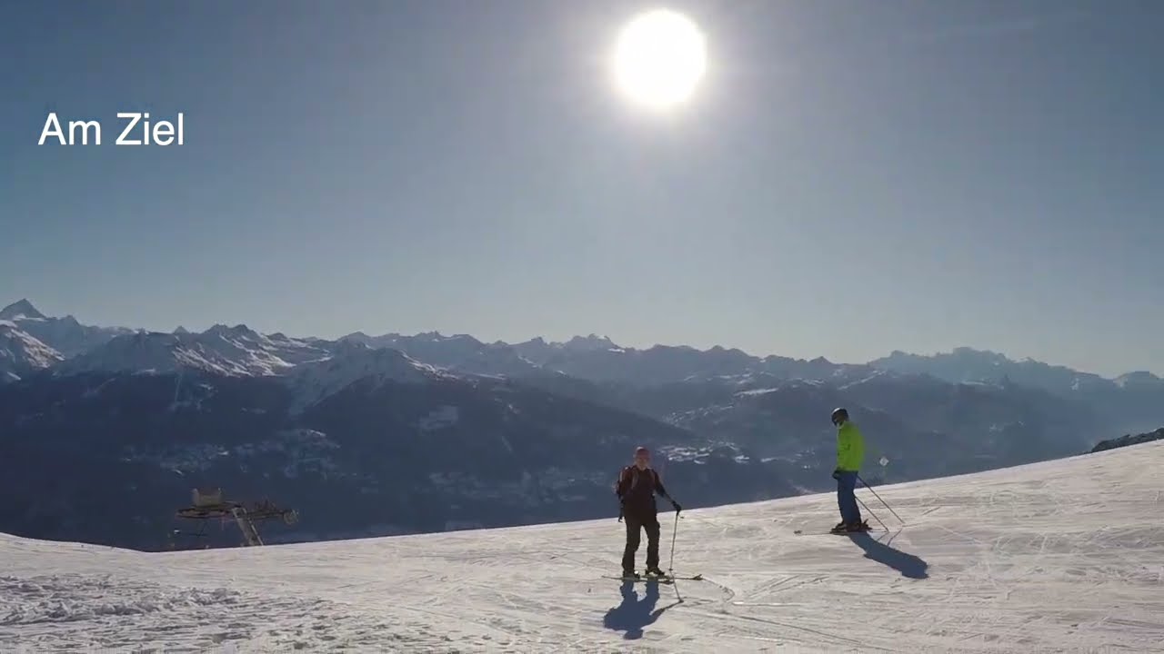 Crans Montana Skiroute 10+14  -  Ganz gemütliche Skitour