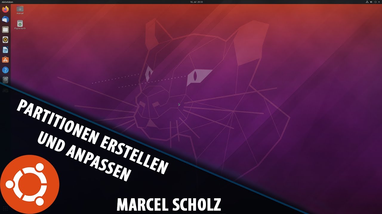 Partitionen erstellen und anpassen unter Ubuntu mit GParted | Marcel Scholz