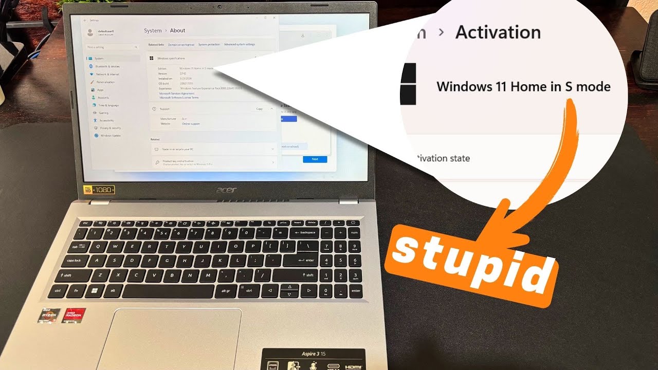 Switch Out of S Mode from Windows 11 Setup Screen - HOWTO