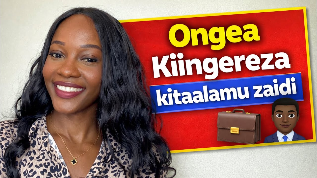 Ongea Kiingereza kitaalamu zaidi 💼👨🏾‍💼