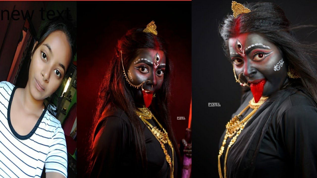 Maaa Kali makeover...Kali maa makeup
