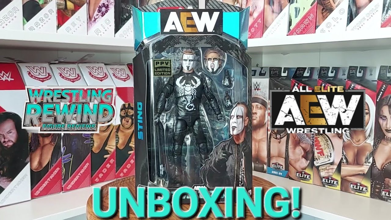 Эксклюзивная распаковка и обзор Sting AEW Revolution PPV Limited Edition Target!