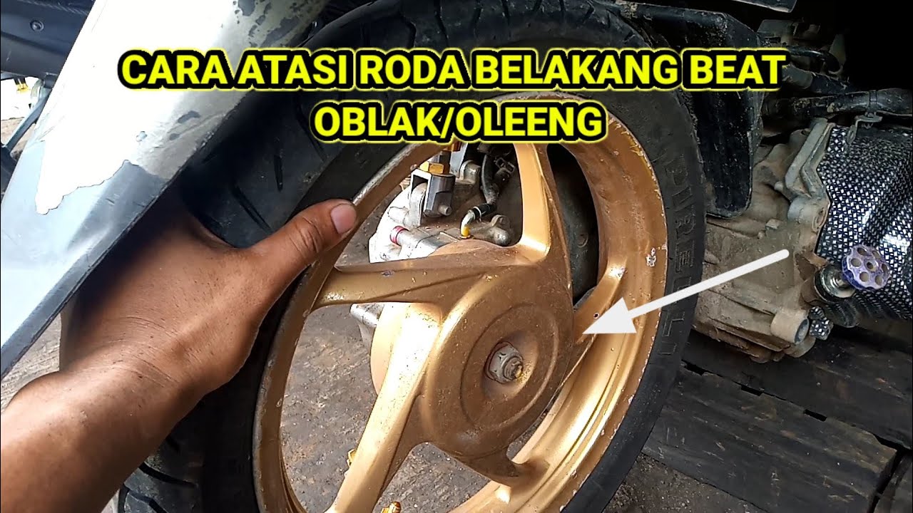 Penyebab Roda Belakang Beat Goyang dan cara mengatasinya