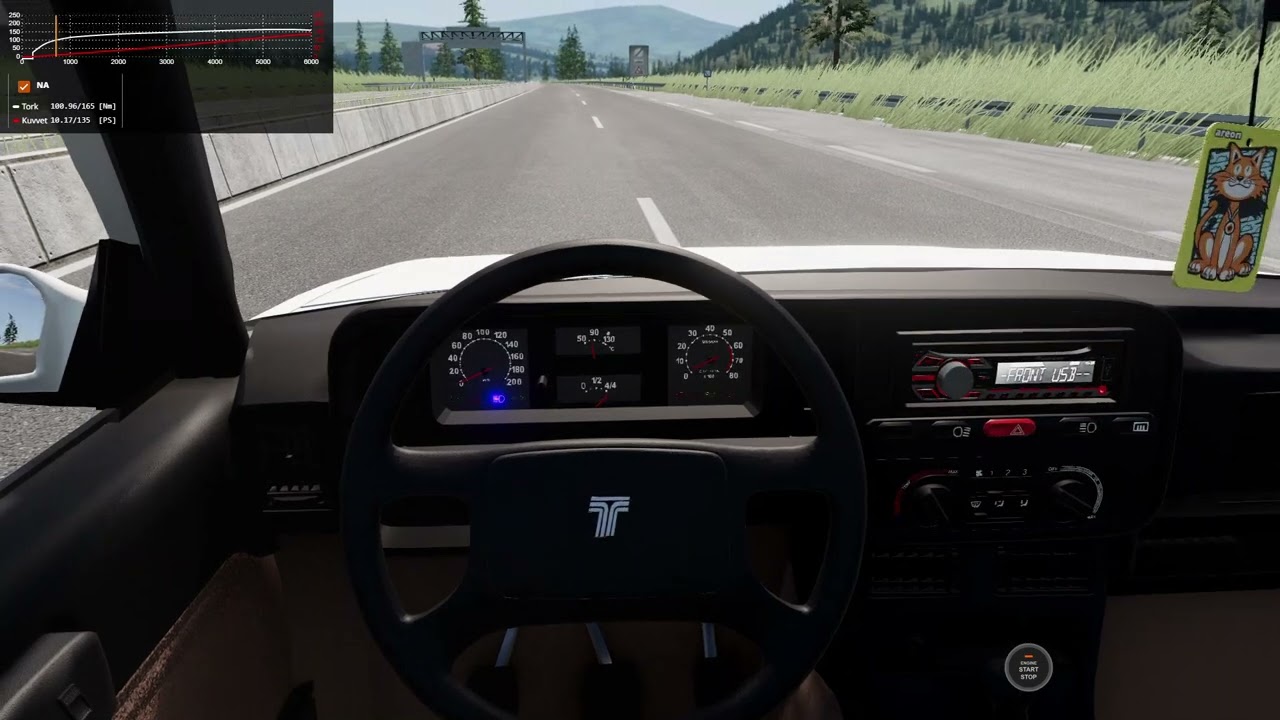1998 TOFAŞ DOĞAN 1.6 İE 83 HP 124 NM TORK HIZ TESTİ