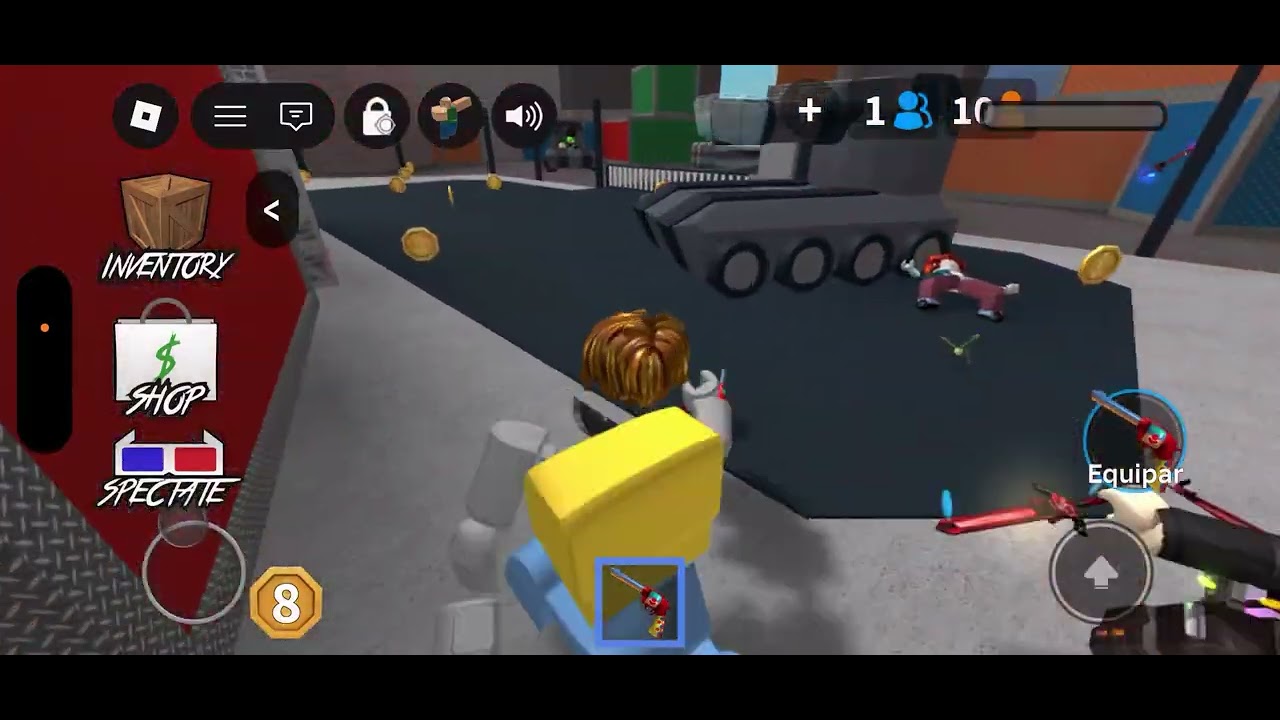Jogando mm2 com minha prima mas é um saco 