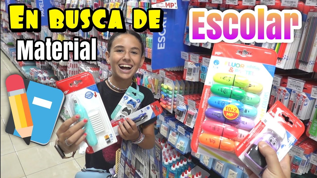 VUELTA al CO-LE !! EN BUSCA DE MATERIAL ES-CO-LAR
