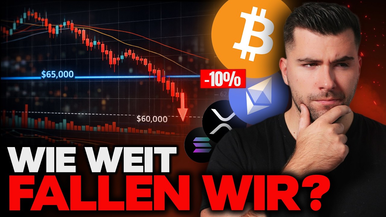 Krypto: ALLES ROT.. Wie weit f&auml;llt BITCOIN noch & Was ist gerade los?!