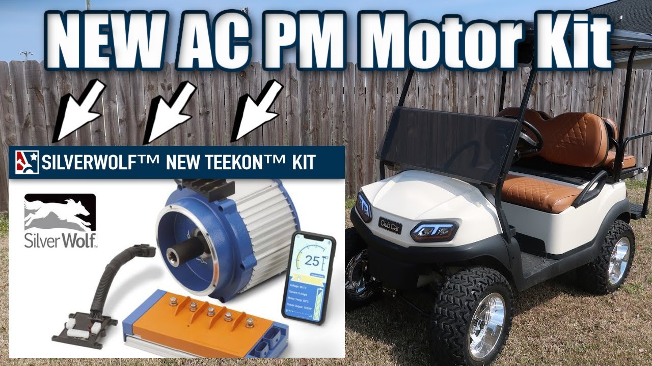 The All New Golf Cart AC Kit | SilverWolf TEEKON 12HP 9KW Permanent Magnet Motor & 840Amp Controller