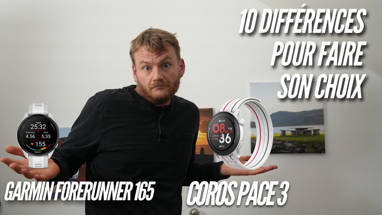 Garmin Forerunner 165 ou Coros Pace 3? 10 différences pour faire le choix