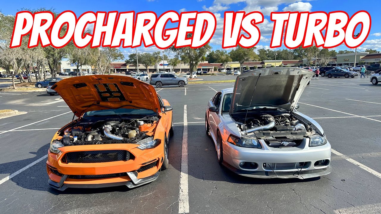 Procharged Coyote vs Single Turbo Coyote + Cars and Coffee