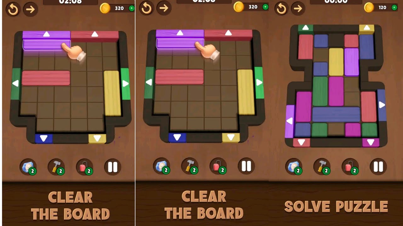 Wood Block Slide Away - Gameplay (by Legendary Labs)