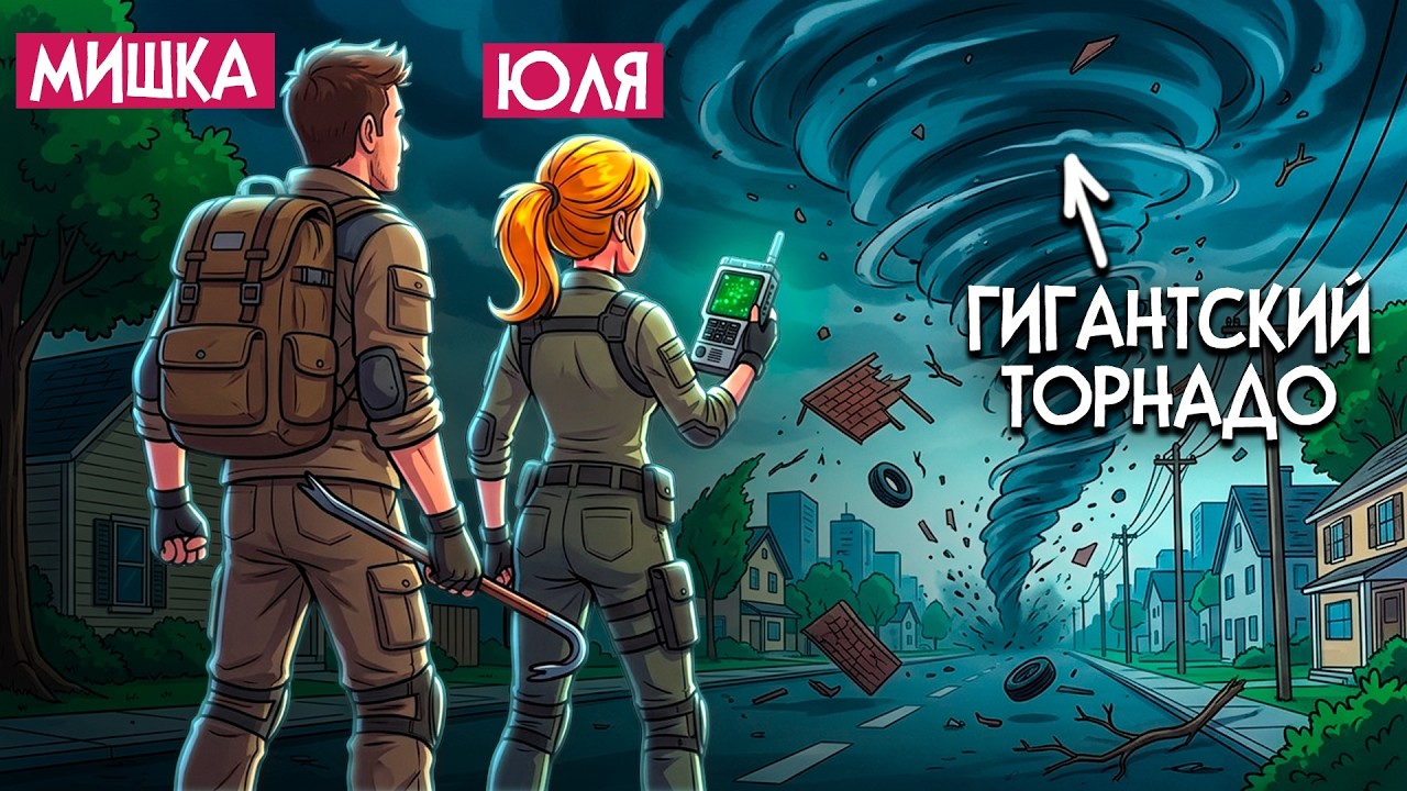 Funnel Runners &diams; WE BECAME TORNADO CHASERS! THE TORNADO DESTROYED THE TOWN and WE WERE SHOCKED!