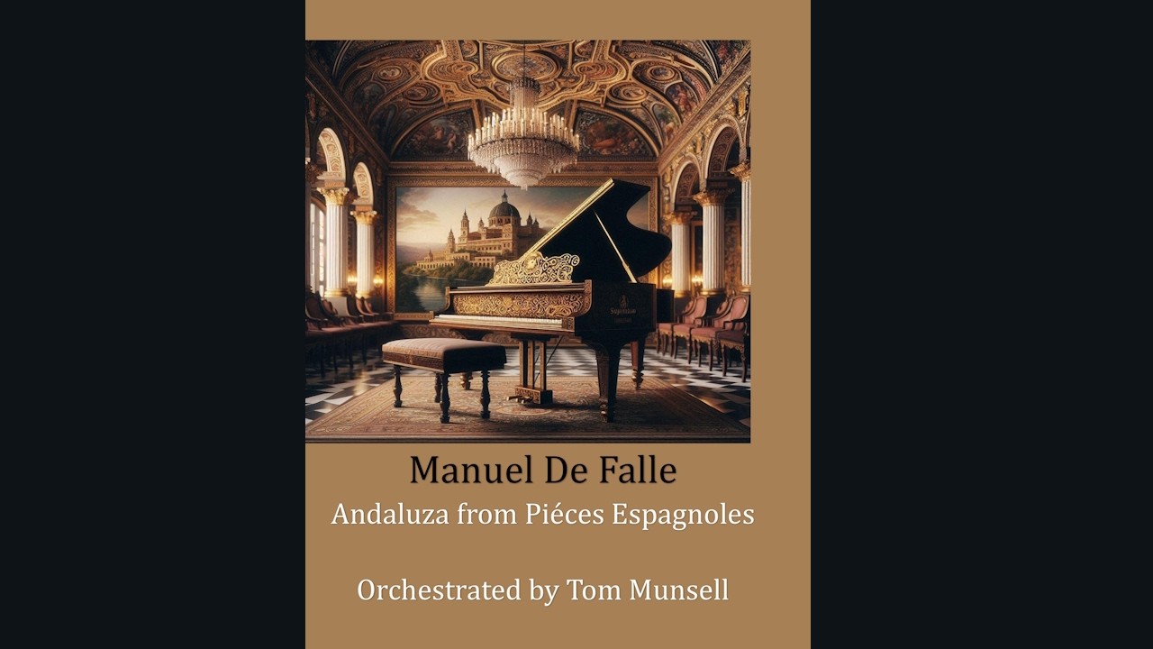SCORE VIDEO: Manuel De Falla's Andaluza from Pièces Espagnoles for Piano Orchestrated by Tom Munsell