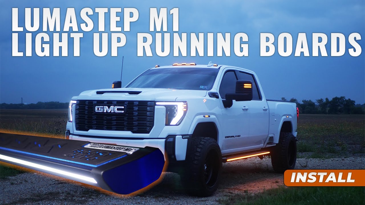 Руководство по установке подножек с подсветкой Lumastep M1 | Chevrolet Silverado и GMC Sierra 250...