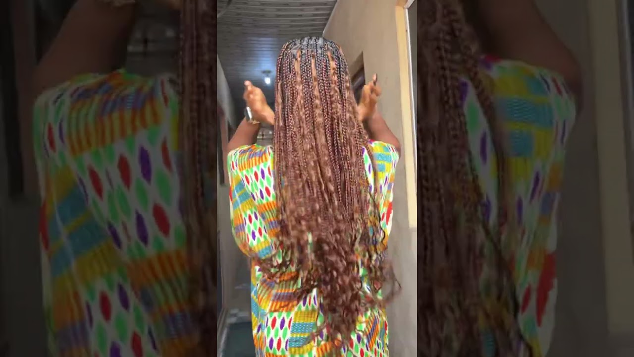 #lagosyoutuber #knotlessbraids #hairstyle #braidstutorial