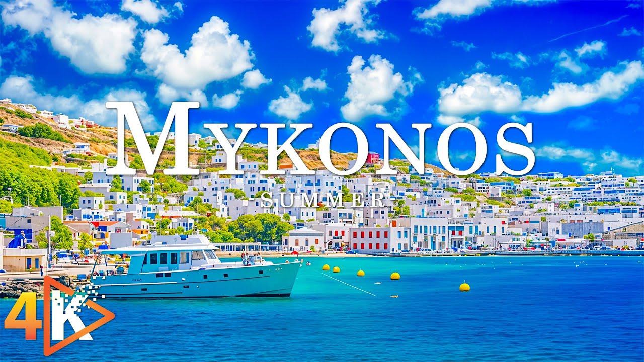 Mykonos 4K &ndash; Crystal Clear Waters & Breathtaking Sunsets from Psarou Beach & Little Venice