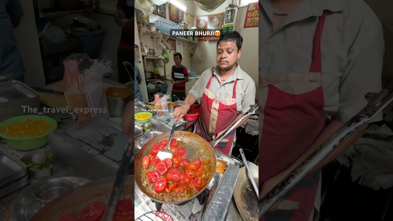 PANEER BHURJI😍| Indian Street Food 