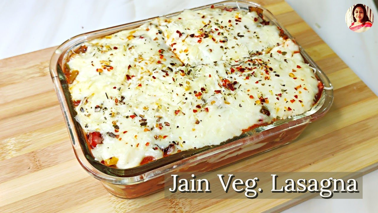 Veg.Lasagna Recipe | Jain Veg. Lasagna Recipe | Jain Pizza Sauce | Homemade Lasagna Sheet | in Hindi