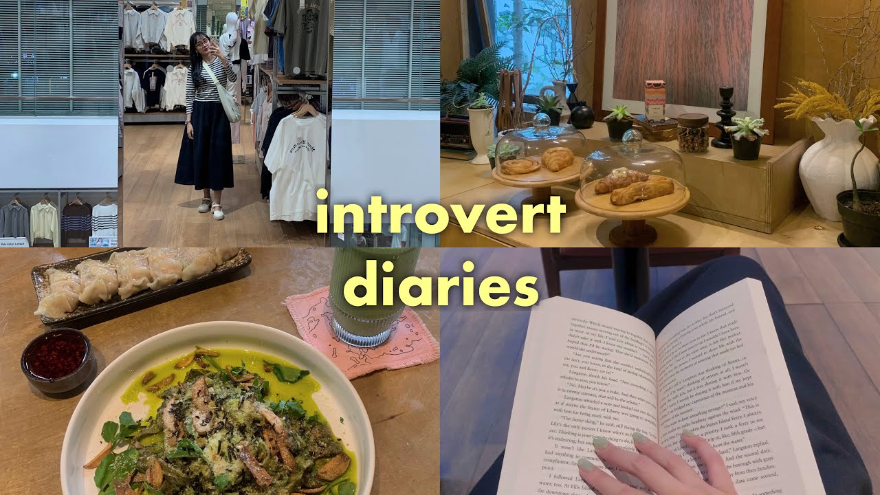 introvert diaries 📒 solo hangout, bookstore, reading at cafe, shopping haul, living in bandung vlog