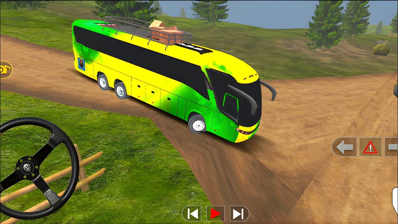 Coach Bus Simulator India Off Road Driving Bus Game Simulator GB Game bazaar Gameplay Video #47