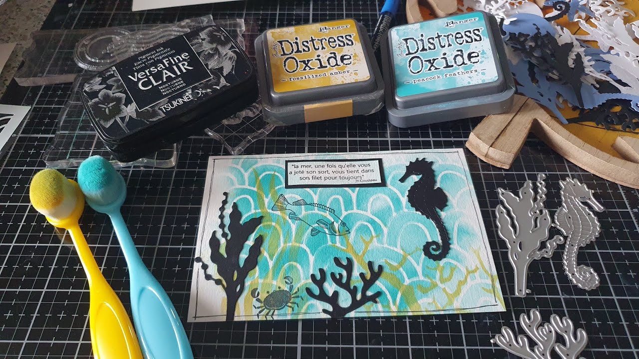 TUTO CARTE, KIS THEME MER @kokorosastudio