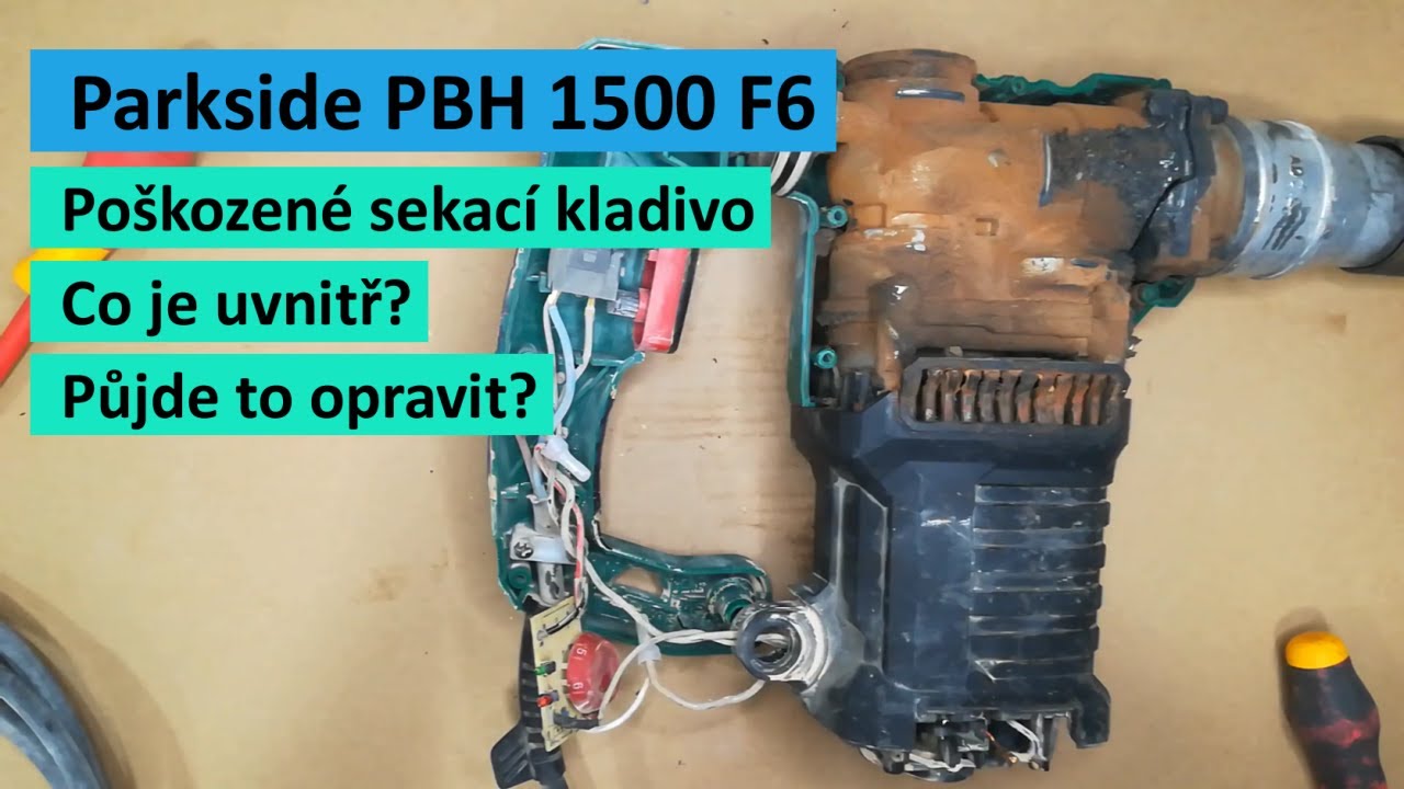 Rozborka pneumatického kladiva Parkside PBH 1500 F6