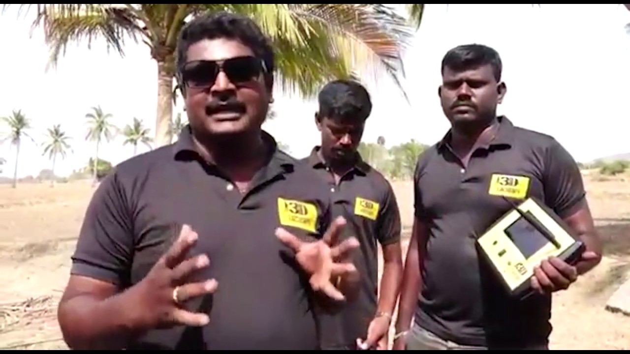 Borewell point checking in 3D Locators field demonstration Tamil version By Hindustan Detectors